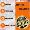 CANAANIN Zip Tie Holder Cable Tie Holder Heavy-Duty Colored Upgraded for Tool Belt Electrician Tool Tradie Bits Organized Strong Efficient Storage Reusable Portable (Yellow White, 8 Pcs) view 2