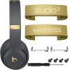 HONCUANWS Studio 3 Hinge Replacement Parts Metal Folding Original Hinges Headband Connector Clip Pin Cover Accessories Repair Kit Compatible with Beats Studio3 Wireless Over-Ear Headphones. (Gold) view 1
