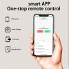 CYOMKWO WiFi Electronic Smart Door Lock with Biometric Fingerprint Card Password Key Unlock USB Emergency Charge(220x22-R(5050),Black) view 4
