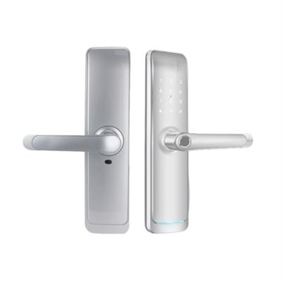 CYOMKWO New Model App Security Electric Password Fingerprint Waterproof Smart Door Lock(Silver30X240 (60 68))