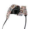 Boho Geometric Camera Strap (One Size - Width: 2", Pink and Brown) view 1