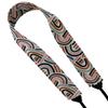 Boho Geometric Camera Strap (One Size - Width: 2", Pink and Brown) view 4