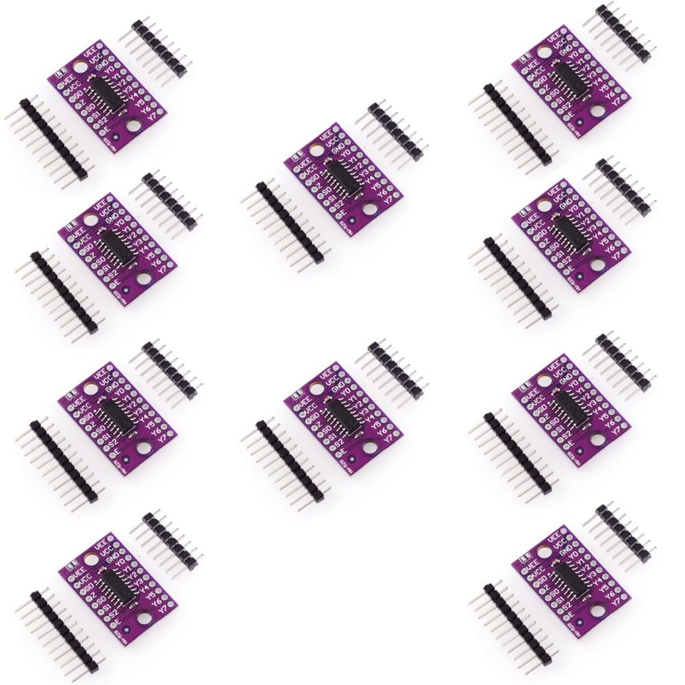 10 Pcs HC4051 74HC4051 8-Channel-Mux Analog Multiplexer Selector Module Distributor Resolver CJMCU-4051 Module for Raspberry Pi
