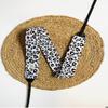 White, Black, and Brown Leopard Camera Strap (One Size - Width: 1.5") view 2