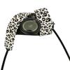 White, Black, and Brown Leopard Camera Strap (One Size - Width: 1.5") view 3