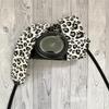 White, Black, and Brown Leopard Camera Strap (One Size - Width: 1.5") view 4