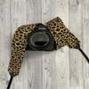 Black and Brown Leopard Print Camera Strap (One Size - Width: 1.5") view 2