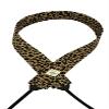 Black and Brown Leopard Print Camera Strap (One Size - Width: 1.5") view 3