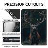 Amazon Kindle Fire HD 10/10 Plus Case (11th Gen), Adjustable Stand, Auto Sleep/Wake, 10.1", "Majestic Deer view 2