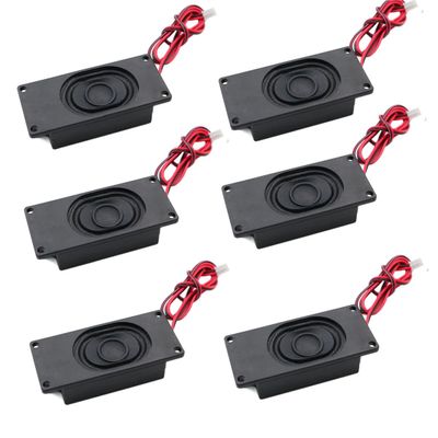 YFUSET 6PCS 3 Watt 8 Ohm Mini Speaker With JST-PH2.0 Interface for Arduino, Small Electronic Projects, Advertising Machines, LCD TV Monitors