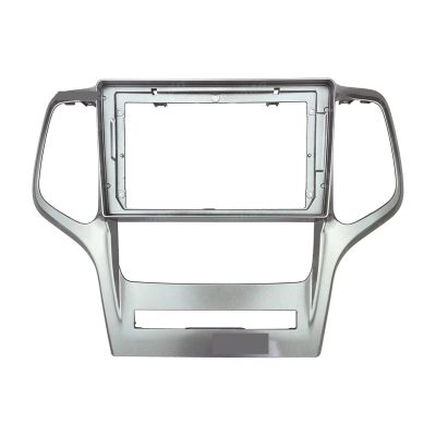 BINGLEI Car InteriorRadio Panel 2 Din 9 Inch Car Radio Plastic Fascia Panel Frame Fit for Jeep Fit for Grand Cherokee 2008-2012 Installation GPS Mp5 ABS+PC Dash Mount Kit Decoration,Radio Panel