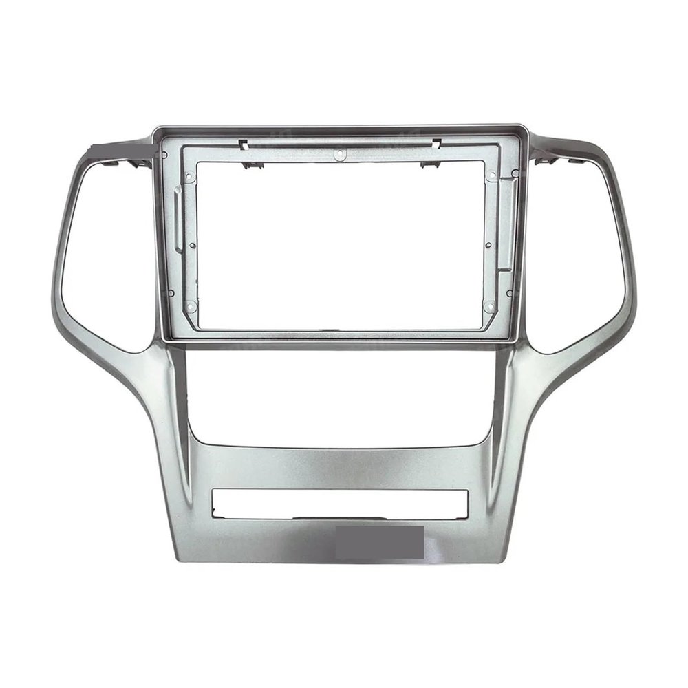 BINGLEI Car InteriorRadio Panel 2 Din 9 Inch Car Radio Plastic Fascia Panel Frame Fit for Jeep Fit for Grand Cherokee 2008-2012 Installation GPS Mp5 ABS+PC Dash Mount Kit Decoration,Radio Panel