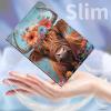 AIRWEE Case for Kindle Fire HD 10/10 Plus (13th/11th 2023/2021 Release), Adjustable Stand Kindle Fire HD 10 Tablet Case 11th Generation, with Auto Sleep/Wake Kindle Fire Case 10.1"", Flower Cow view 4