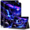 AIRWEE Case for Kindle Fire HD 10/10 Plus (13th/11th 2023/2021 Release), Adjustable Stand Kindle Fire HD 10 Tablet Case 11th Generation, with Auto Sleep/Wake Kindle Fire Case 10.1"", Blacklight view 1