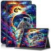 Amazon Kindle Fire HD 10/10 Plus Case (11th Gen), Adjustable Stand with Auto Sleep/Wake - 10.1" Space Men Colorful view 1
