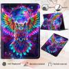 AIRWEE Case for Kindle Fire HD 10/10 Plus (13th/11th 2023/2021 Release), Adjustable Stand Kindle Fire HD 10 Tablet Case 11th Generation, with Auto Sleep/Wake Kindle Fire Case 10.1"", Owl Wings view 3