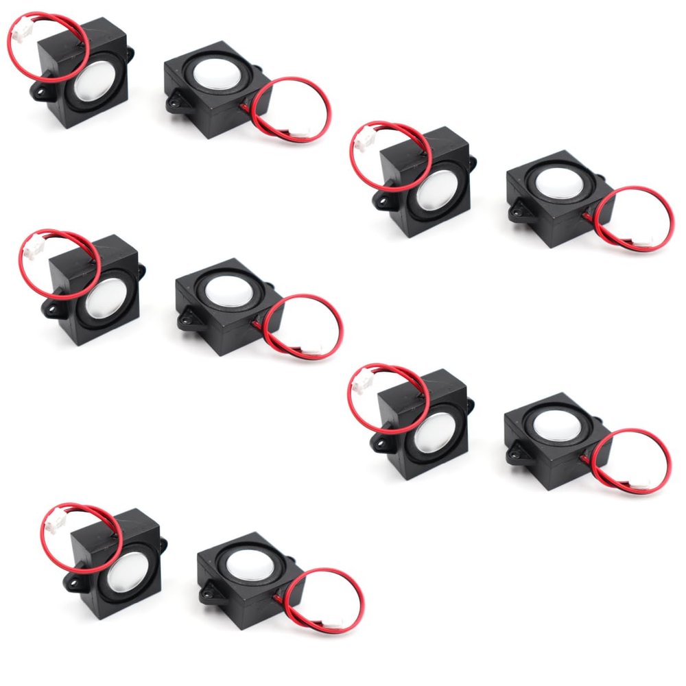 YFUSET Speaker 3 Watt 8 Ohm Mini Speaker 8ohm 3w Loundspeaker Micro Speaker for Arduino with JST-PH2.0 Interface for Small Electronic Projects 3.3V 5V (10 Pack)