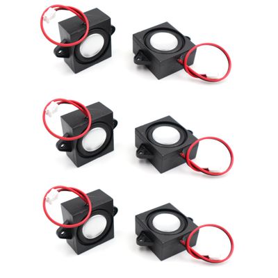 YFUSET 3 Watt 8 Ohm Mini Speaker 6 Pack, 3.3V/5V Compatible, Full Range, Arduino/Raspberry Pi Compatible, Modern Style