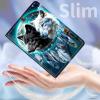 AIRWEE Case for Kindle Fire HD 10/10 Plus (13th/11th 2023/2021 Release), Adjustable Stand Kindle Fire HD 10 Tablet Case 11th Generation, with Auto Sleep/Wake Kindle Fire Case 10.1"", Black White Wolf view 4