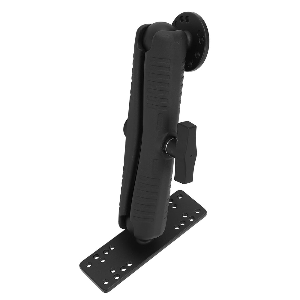 Fish Finder Mount, 23cm Fish Finder Mount Professional Aluminum Short Arm 1.5 Inch Ball C Size Ball Bracket for Lowrance for Humminbird
