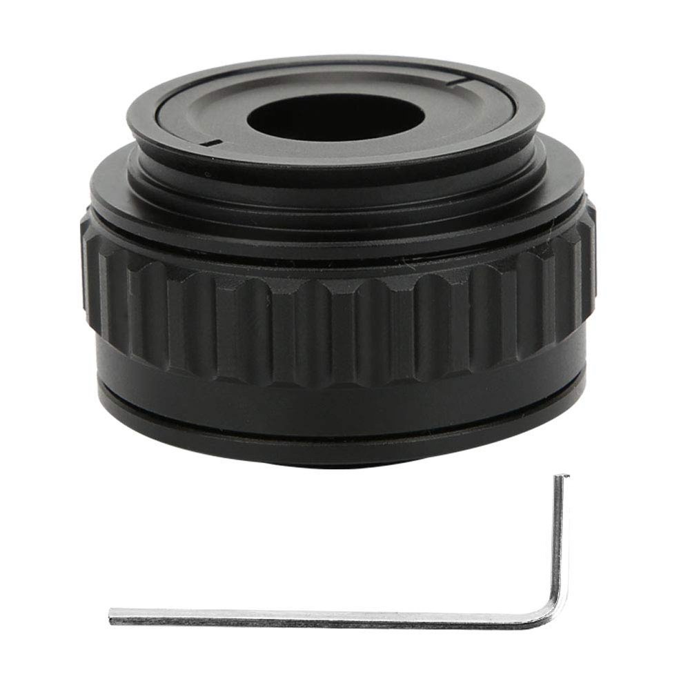 Estink Stereo Microscope Adapter 0.35X CTV Camera Eyepiece Trinocular Mount Metal Optical Glass for Microscope Access