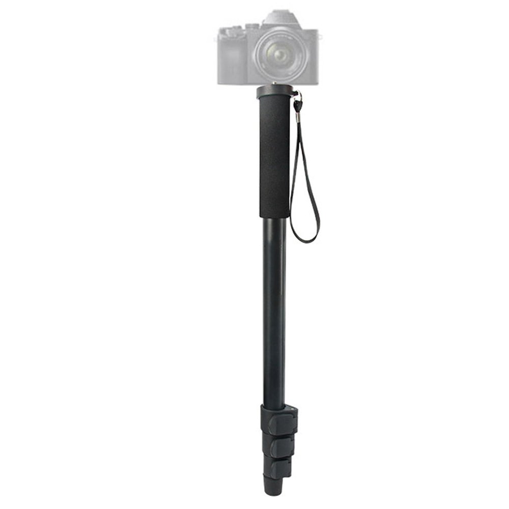 P 264 Camera Monopod, Manbily Aluminum Compact Lightweight Travel Monopod, Buckle Design, 4 Sections Digital Camera Handheld Monopod for Action Camera Smartphone