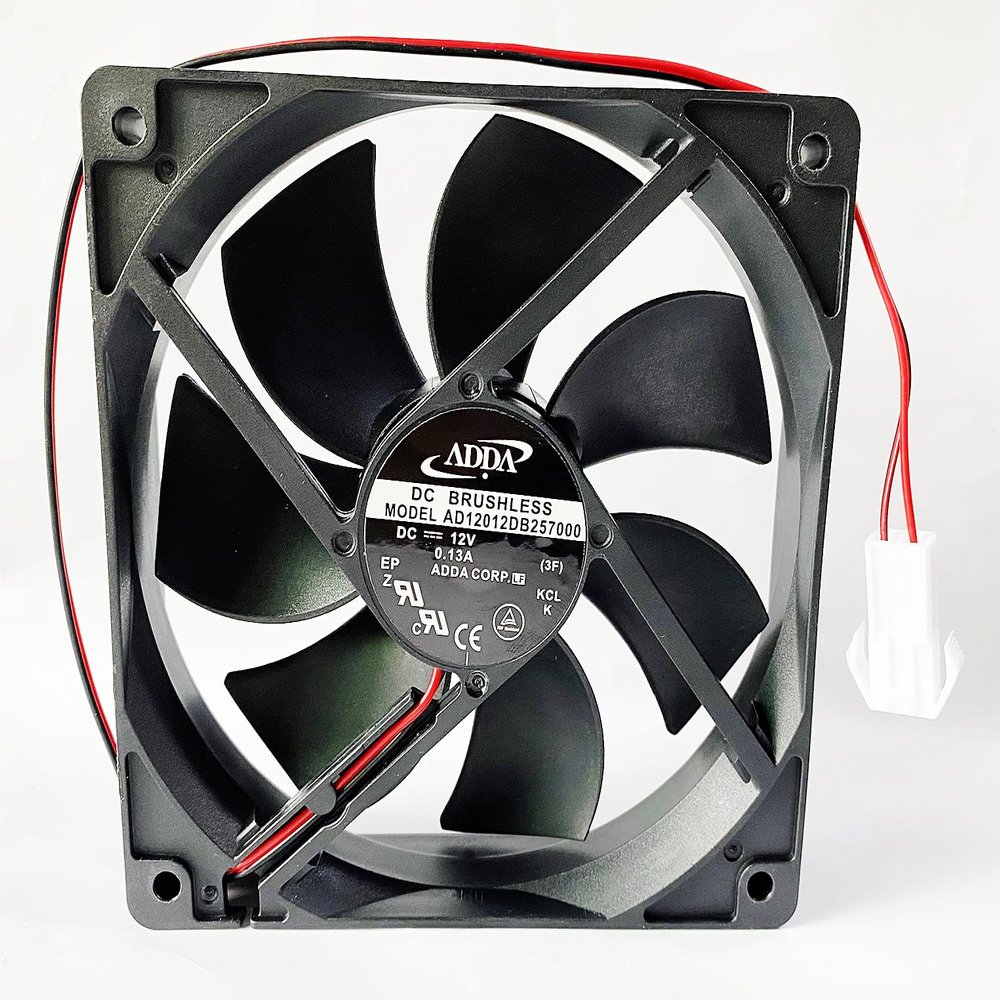 AJSWISH AD12012DB257000 DC Fan for AD12012DB257000 DC12V 0.13A 12012025mm Inverter Fan