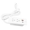 DirectNine Basics Recessed Desk Outlet, Versatile US Standard 125V 12A Recessed Power Strip 1500W for Bedside (White) view 1
