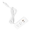 DirectNine Basics Recessed Desk Outlet, Versatile US Standard 125V 12A Recessed Power Strip 1500W for Bedside (White) view 4