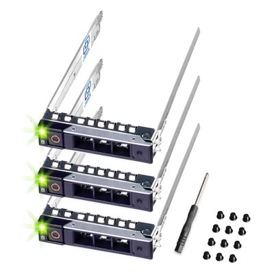DRIVECADDY 3-Pack 2.5" Hard Drive Caddy - Compatible for Dell PowerEdge Servers - 14-17th Gen T560 R660 R6615 R6625 R7615 R7625 R760 R760xs R760xa R860 R960 and More - SSD SAS SATA NVMe Tray