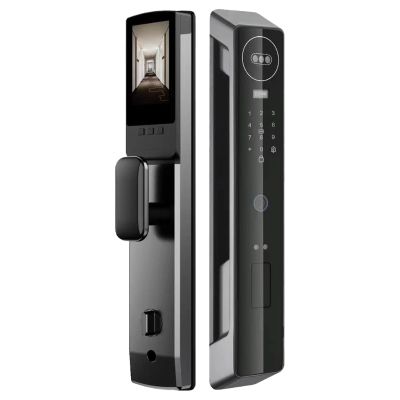 CYOMKWO Fingerprint Smart Lock 3D Face Recognition Fully Automatic WiFi APP Biometric Card Key Digital Lock(30-300 3D Face), WisHome