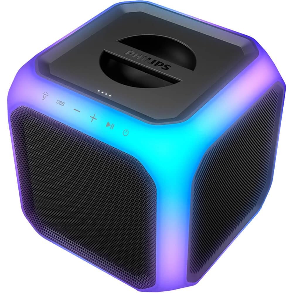 Philips TAX720737 X7207 Bluetooth Party Cube Speaker - Black