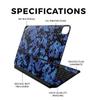 Carbon Fiber Skin Compatible with Apple Magic Keyboard for iPad Air 13-inch (M2) 2024 - Blue Modern Camo - Premium 3M Vinyl Protective Decal Cover - Easy to Apply | Crafted in The USA by MightySkins view 2