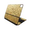 Carbon Fiber Skin Compatible with Apple Magic Keyboard for iPad Air 13-inch (M2) 2024 - Gold Tiles - Premium 3M Vinyl Protective Wrap Decal Cover - Easy to Apply | Crafted in The USA by MightySkins view 1
