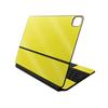Glossy Glitter Skin Compatible with Apple Magic Keyboard for iPad Air 13-inch (M2) 2024 - Solid Yellow - Premium 3M Vinyl Protective Decal Cover - Easy to Apply | Crafted in The USA by MightySkins view 1