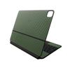 Carbon Fiber Skin Compatible with Apple Magic Keyboard for iPad Air 13-inch (M2) 2024 - Solid Olive - Premium 3M Vinyl Protective Wrap Decal Cover - Easy to Apply | Crafted in The USA by MightySkins view 1