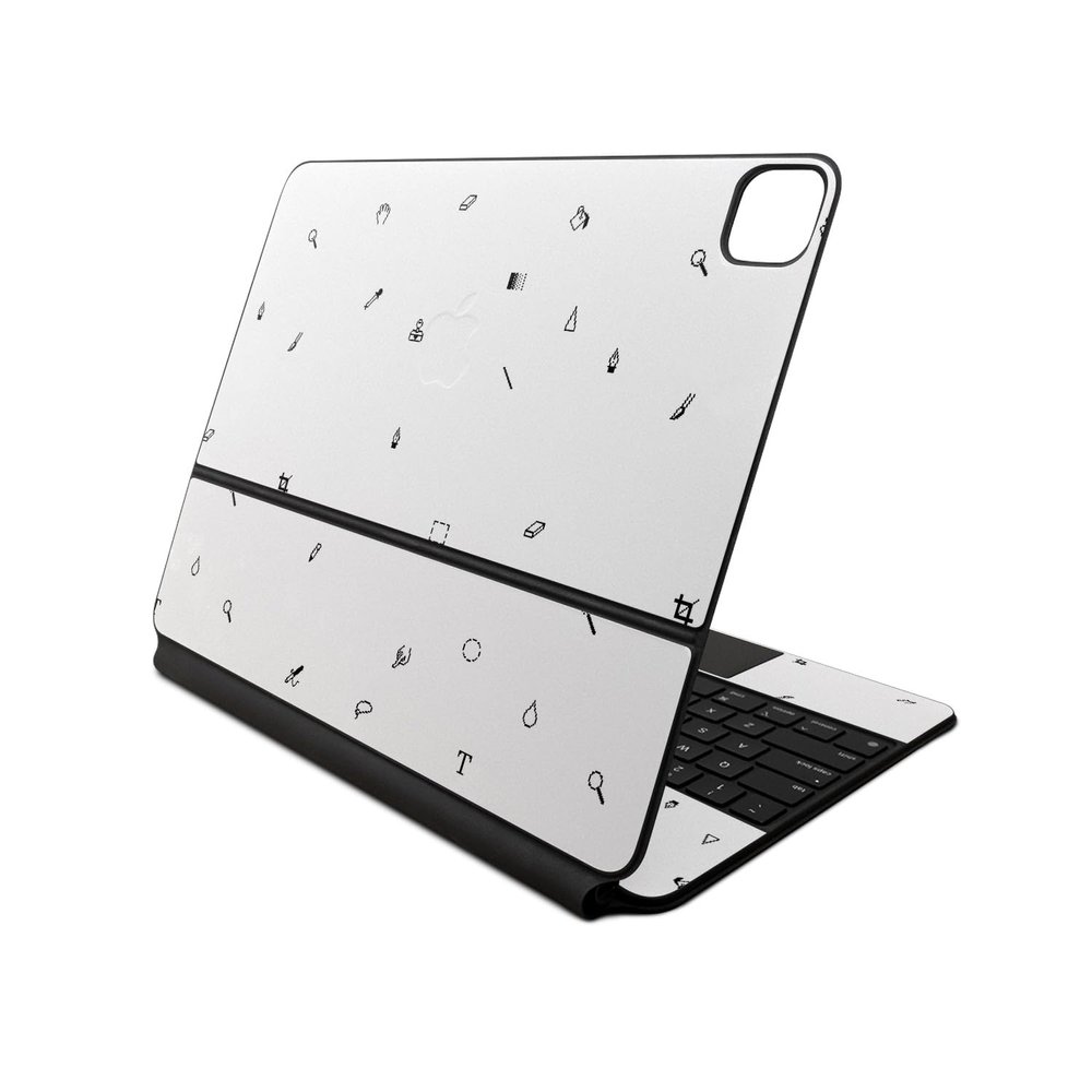 Skin Compatible with Apple Magic Keyboard for iPad Air 13-inch (M2) 2024 - Pixel Pattern - Premium 3M Vinyl Protective Wrap Decal Cover - Easy to Apply | Crafted in The USA by MightySkins