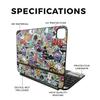 Glossy Glitter Skin Compatible with Apple Magic Keyboard for iPad Pro 11inch (M4) 2024 - Oddballs - Premium 3M Vinyl Protective Wrap Decal Cover - Easy to Apply | Crafted in The USA by MightySkins view 2