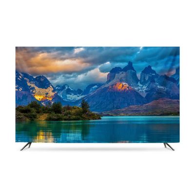 Modern Minimalist Snow Mountain Printed Pattern TV Dust Cover Desktop Hanging LCD Curved Cover Cloth,32-85 In(Size:42in,Color:A)