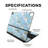 Glossy Glitter Skin Compatible with Apple Magic Keyboard for iPad Air 13-inch (M2) 2024 - Unicorn Perfection - 3M Vinyl Protective Decal Cover - Easy to Apply | Crafted in The USA by MightySkins view 2