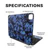 Carbon Fiber Skin Compatible with Apple Magic Keyboard for iPad Pro 11inch (M4) 2024 - Blue Modern Camo - Premium 3M Vinyl Protective Decal Cover - Easy to Apply | Crafted in The USA by MightySkins view 2