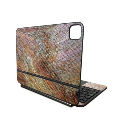 Carbon Fiber Skin Compatible with Apple Magic Keyboard for iPad Pro 11inch (M4) 2024 - Woodlands - Premium 3M Vinyl Protective Wrap Decal Cover - Easy to Apply | Crafted in The USA by MightySkins