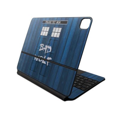 Skin Compatible with Apple Magic Keyboard for iPad Air 13-inch (M2) 2024 - Time Lord Box - Premium 3M Vinyl Protective Wrap Decal Cover - Easy to Apply | Crafted in The USA by MightySkins