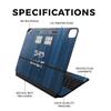 Skin Compatible with Apple Magic Keyboard for iPad Air 13-inch (M2) 2024 - Time Lord Box - Premium 3M Vinyl Protective Wrap Decal Cover - Easy to Apply | Crafted in The USA by MightySkins view 2