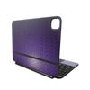 Skin Compatible with Apple Magic Keyboard for iPad Pro 11inch (M4) 2024 - Purple Diamond Plate - Premium 3M Vinyl Protective Wrap Decal Cover - Easy to Apply | Crafted in The USA by MightySkins view 1