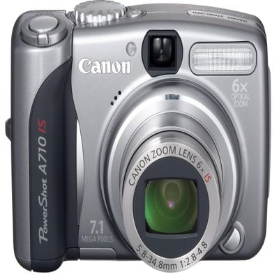 Canon PowerShot A710 IS 7.1MP Digital Camera with 6x Image-Stabilized Optical Zoom, Gray (Renewed)
