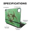 Glossy Glitter Skin Compatible with Apple Magic Keyboard for iPad Pro 11inch (M4) 2024 - Biohazard - Premium 3M Vinyl Protective Wrap Decal Cover - Easy to Apply | Crafted in The USA by MightySkins view 2