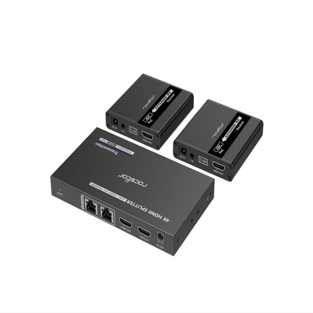 TRUEREACH 4K/1080P 1X2 HDMI Splitter with Power Over Cable POC - 4K 30HZ HDR 131