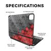 Glossy Glitter Skin Compatible with Apple Magic Keyboard for iPad Pro 11inch (M4) 2024 - Two-Tone Hex - Premium 3M Vinyl Protective Decal Cover - Easy to Apply | Crafted in The USA by MightySkins view 2