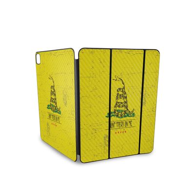 Carbon Fiber Skin Compatible with Apple Smart Folio for iPad Pro 13-inch (M4/M5) 2025 - Dont Tread - Premium 3M Vinyl Protective Wrap Decal Cover - Easy to Apply | Crafted in The USA by MightySkins